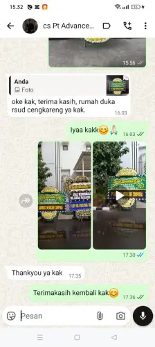 Testimonial Papan Bunga Pernikahan cimahi