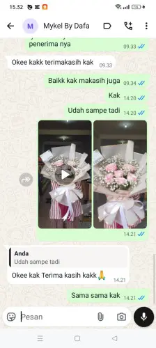 Testimonial Buket Bunga cimahi
